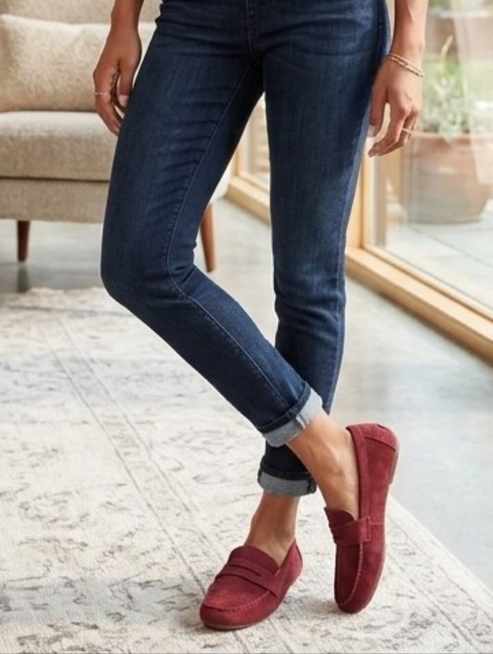 Born Suede Penny Loafers